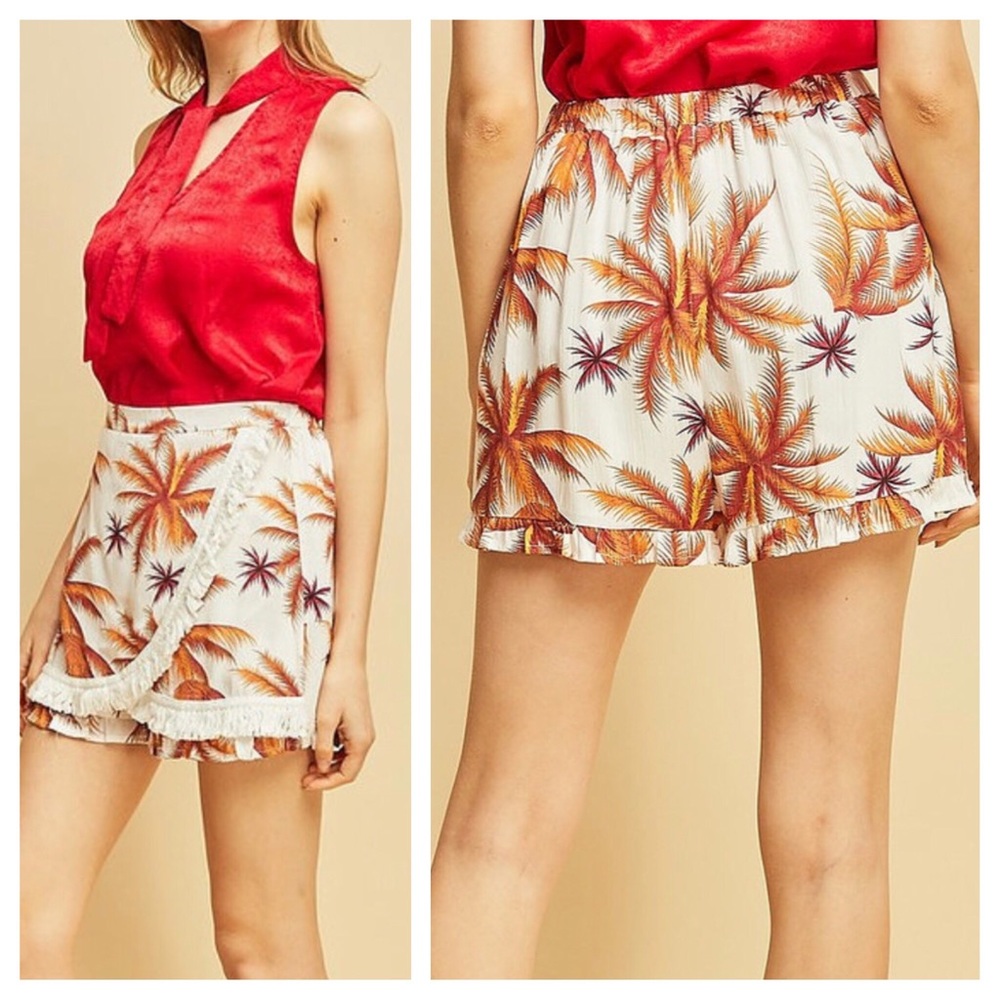 Tropical Print Short/Skort
